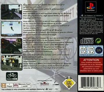 Courier Crisis - The Saga of the Modern Fatalist (JP) box cover back